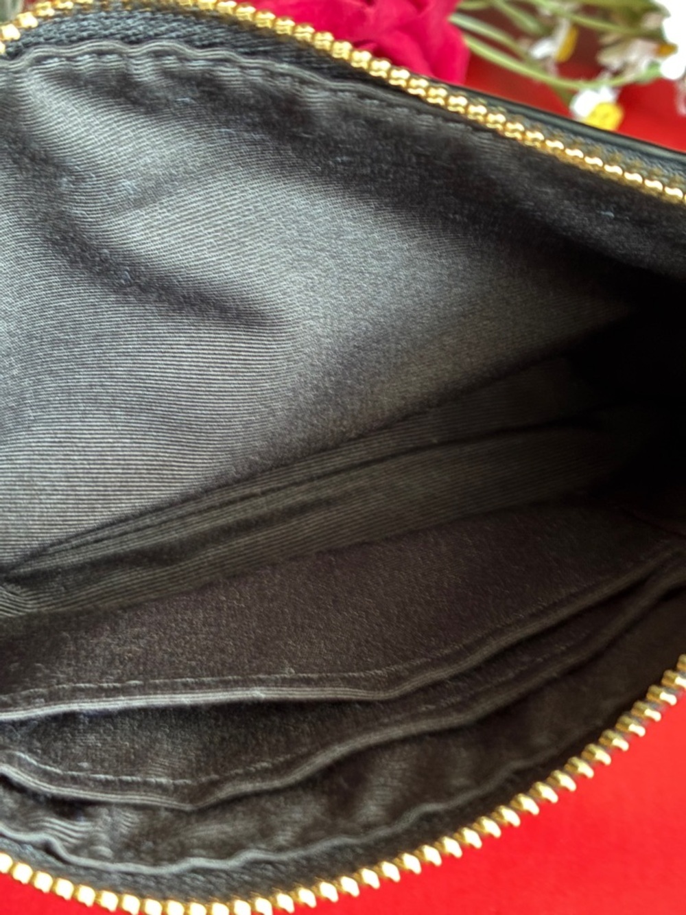 Coach Tiger Stripe Wristlet - Black & Tan - Picture 5 of 9